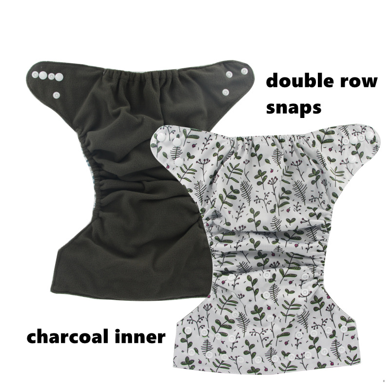 Floral Patterned Breathable Leak-proof Baby Diaper Covers Washable Baby Cloth Diapers photo 4