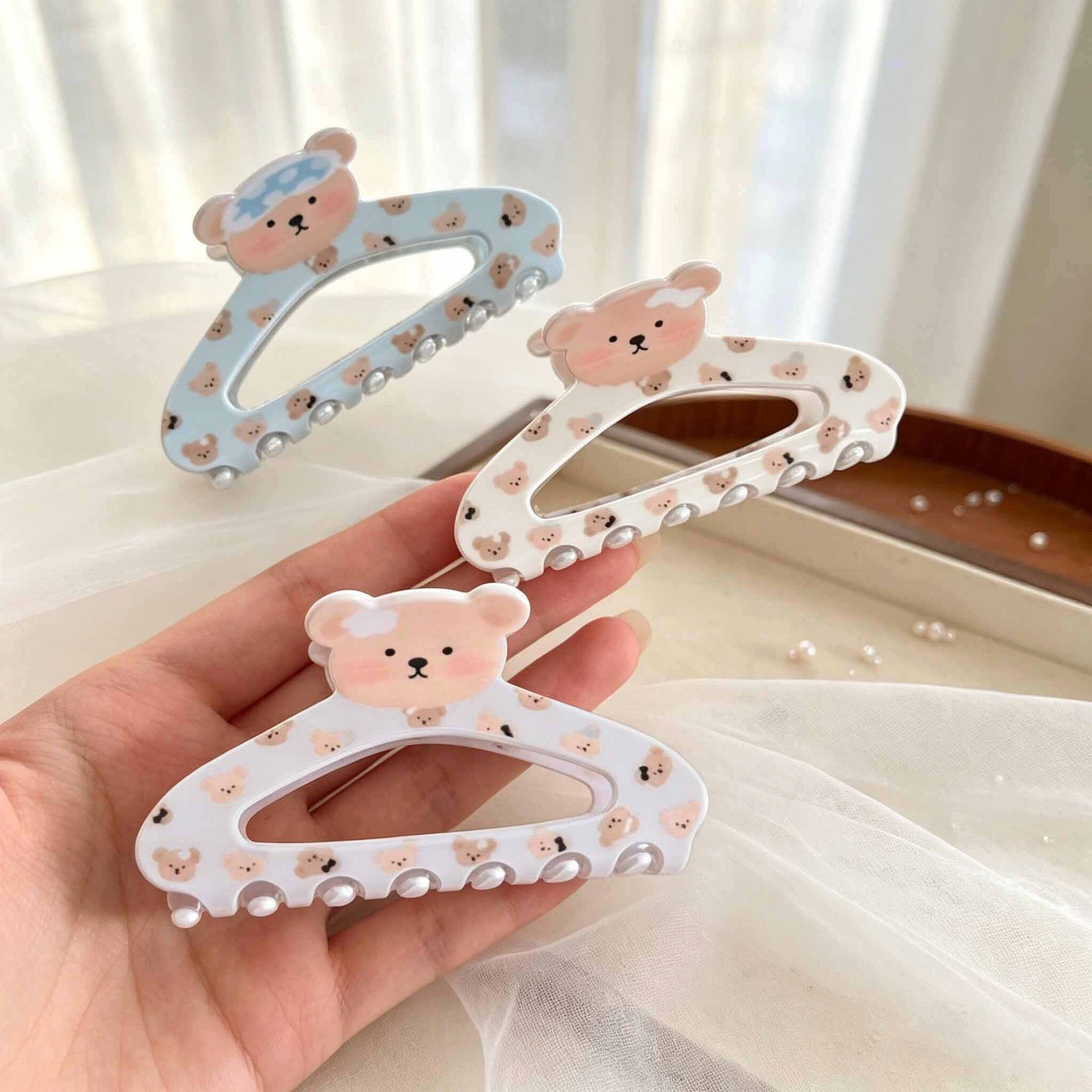 Sweet And Cute Little Bear Hair Clip For Buns photo 4