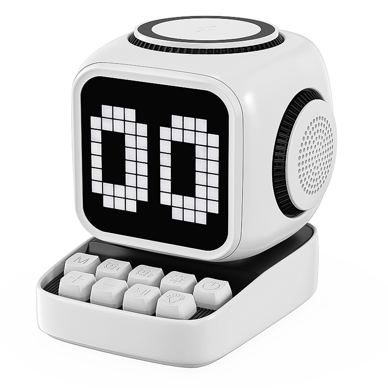 Pixel Bluetooth Speaker With Display And Wireless Charger photo 6