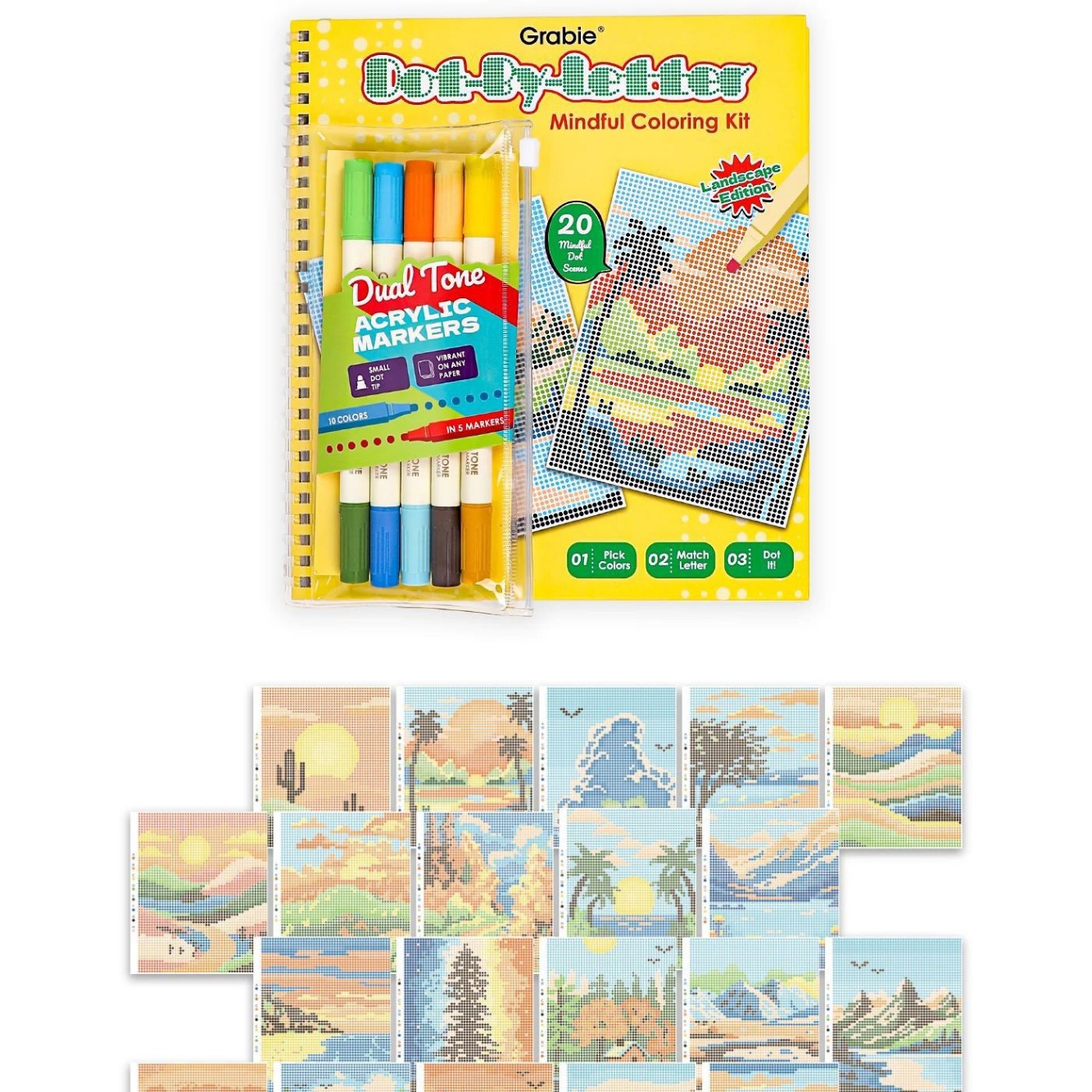 Braille Mindfulness Coloring Set - Tactile Sensory Art Kit for Stress Relief and Relaxation Therapy photo 6