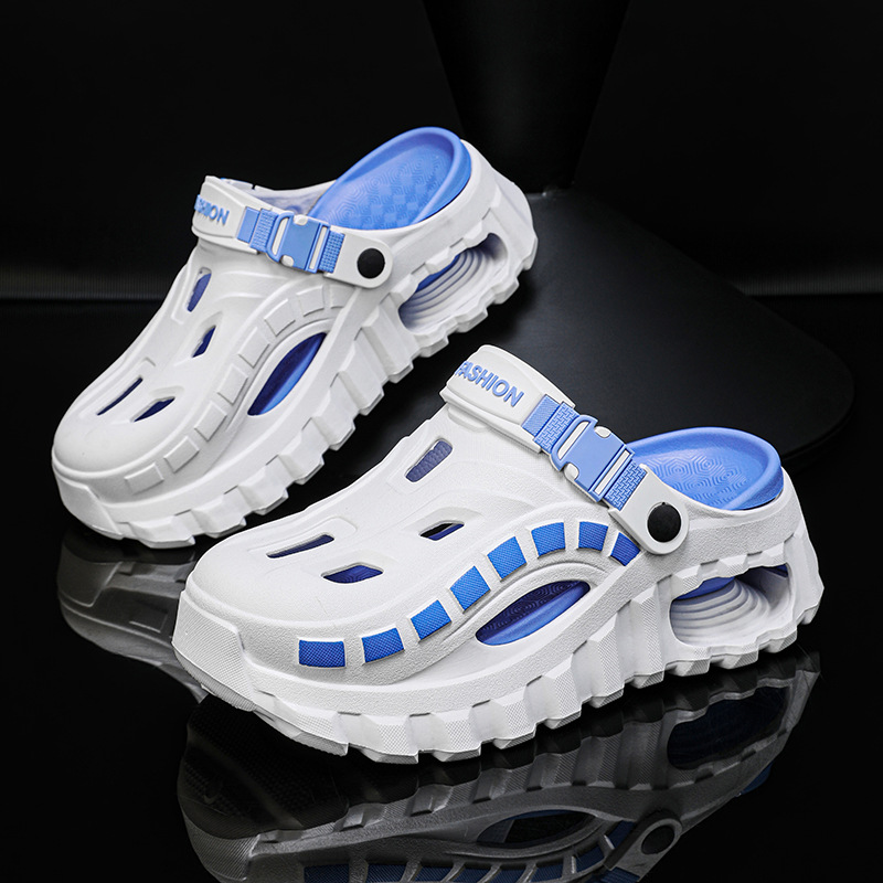 Mens Outdoor Driving And Casual Wear Cushioned Closed-toe Sports Slippers photo 2