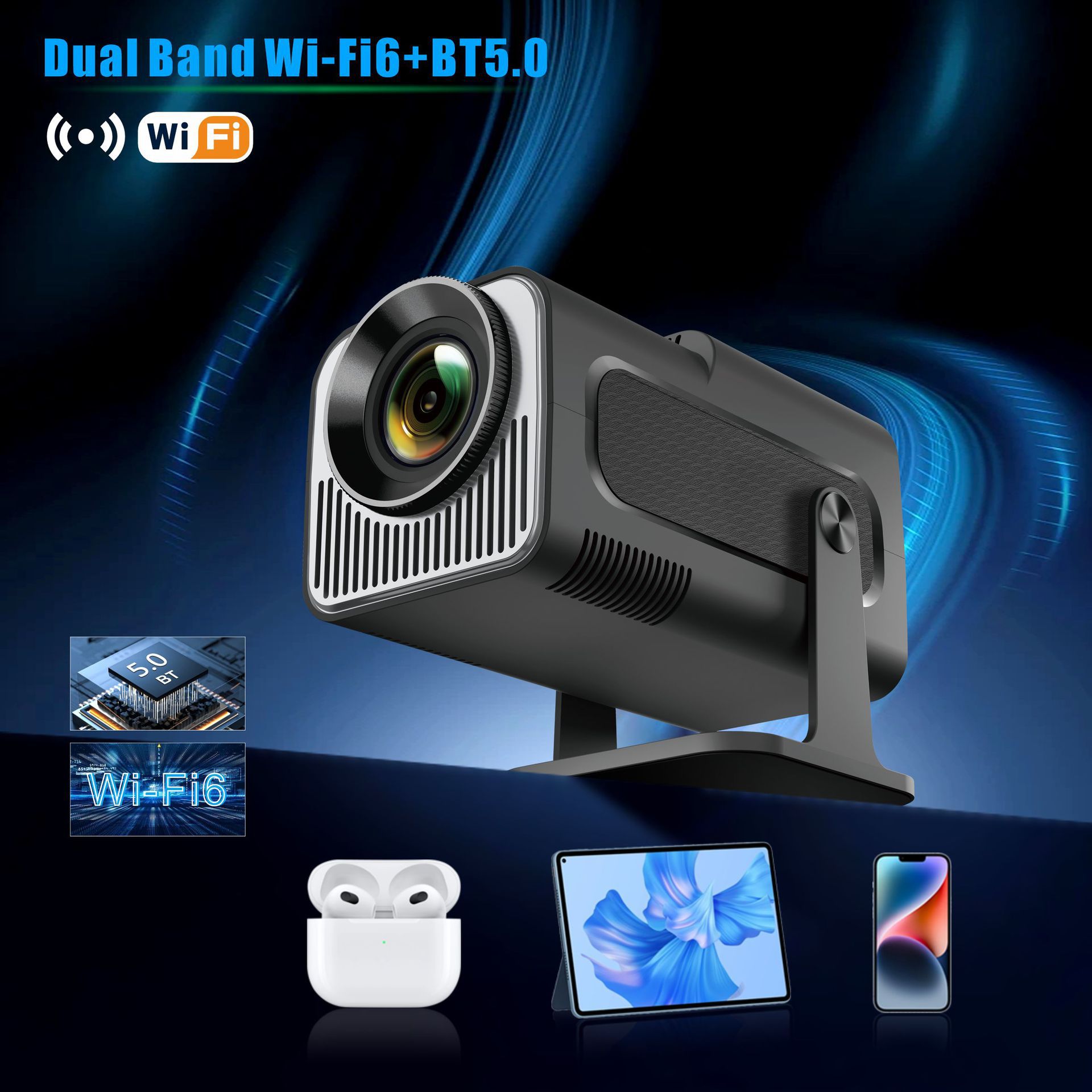 HY320 Mini Projector 720P Android System photo 4