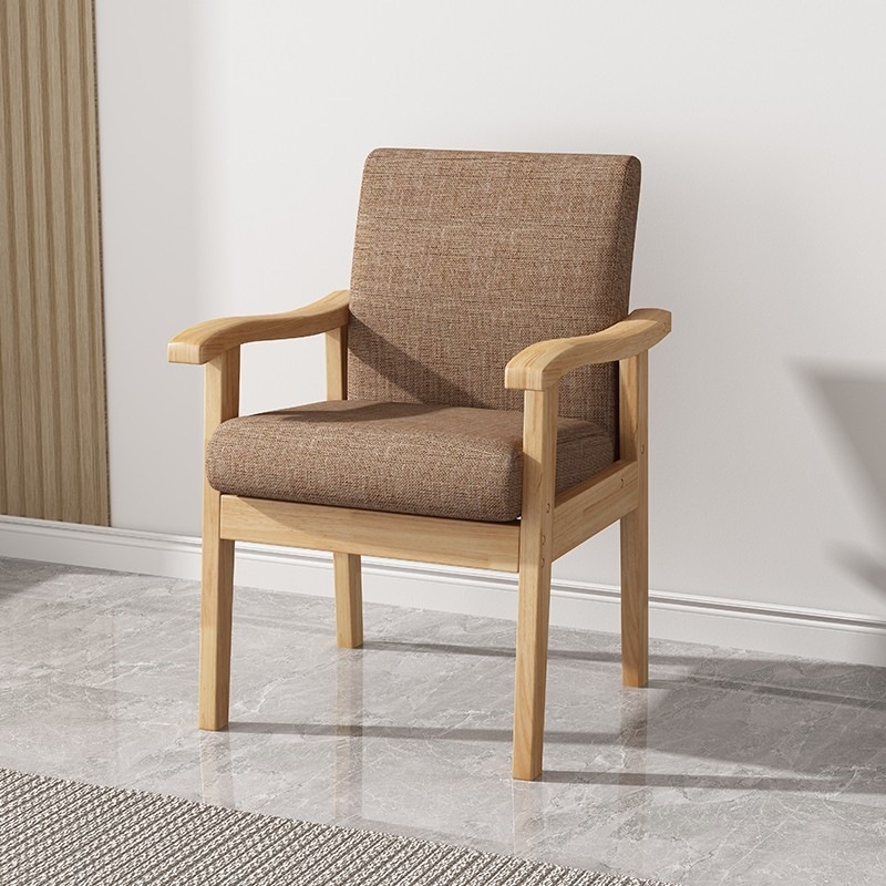 Elderly-friendly Dining Chair With Widened Armrests And Backrest photo 1