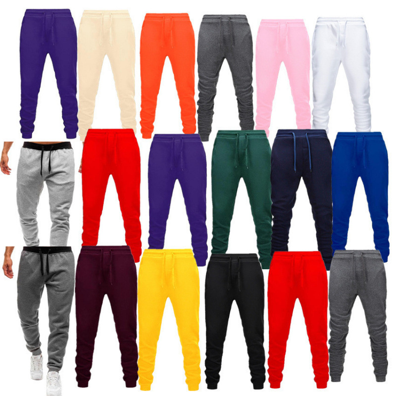 Men's Casual Sports Solid Color Trousers photo 1