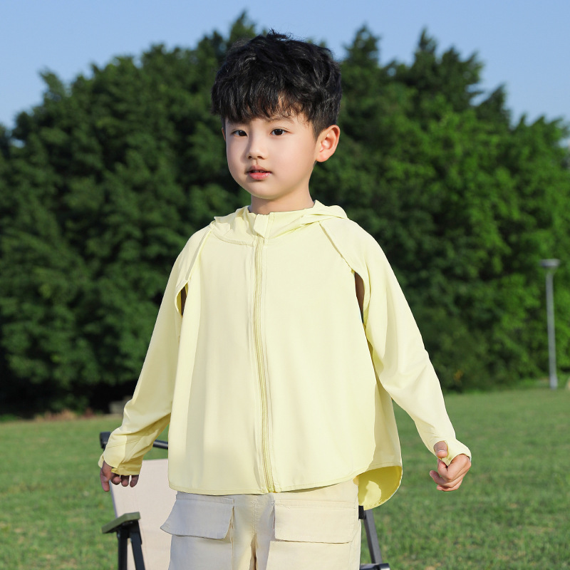 Lightweight Breathable UV-protective Loose-fitting Sun-protective Jacket For Boys photo 4