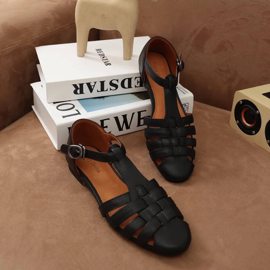 Baotou Sandals Women's Summer Vintage photo 1