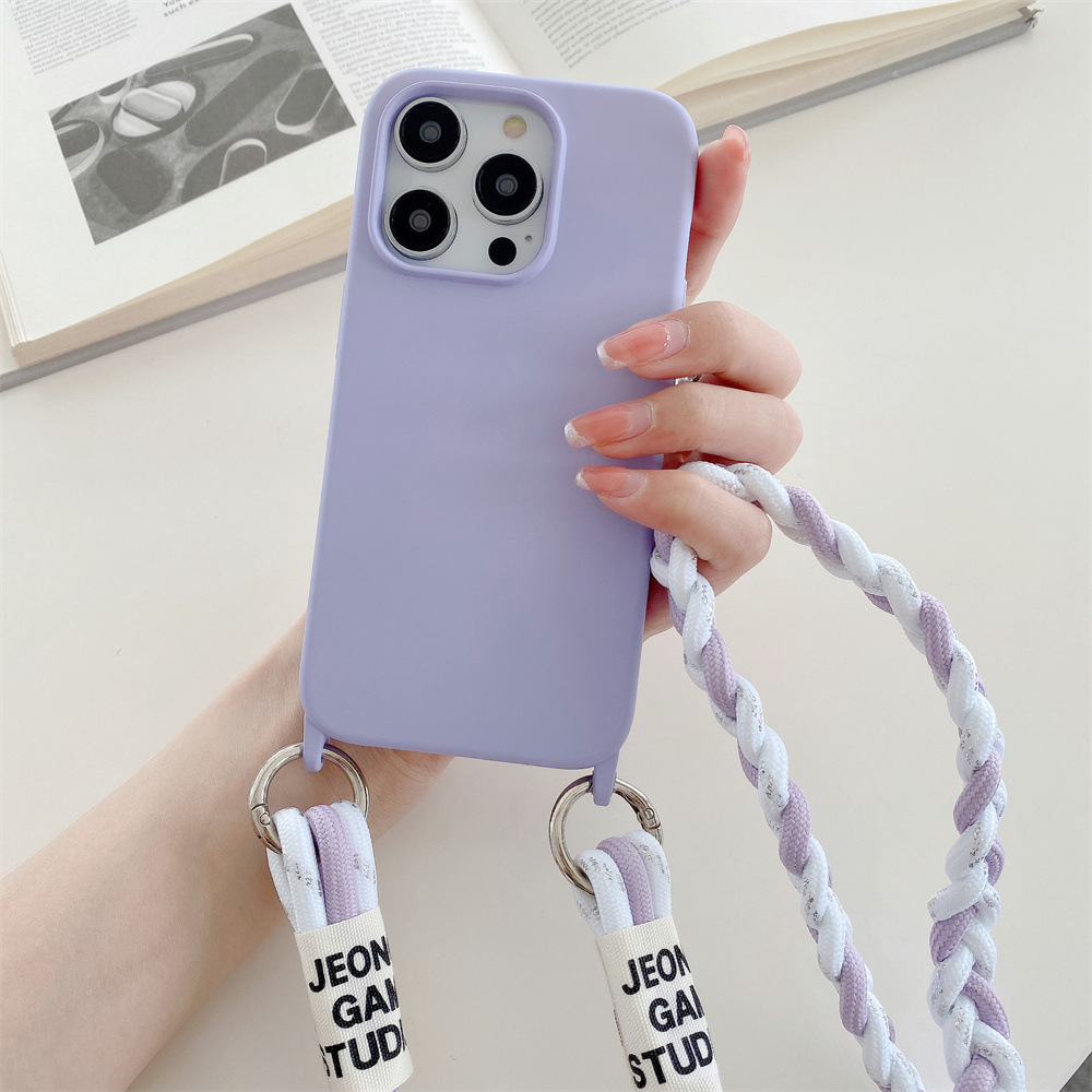 Back Woven Cross-body Lanyard Backer-card Accessories Phone Case photo 7