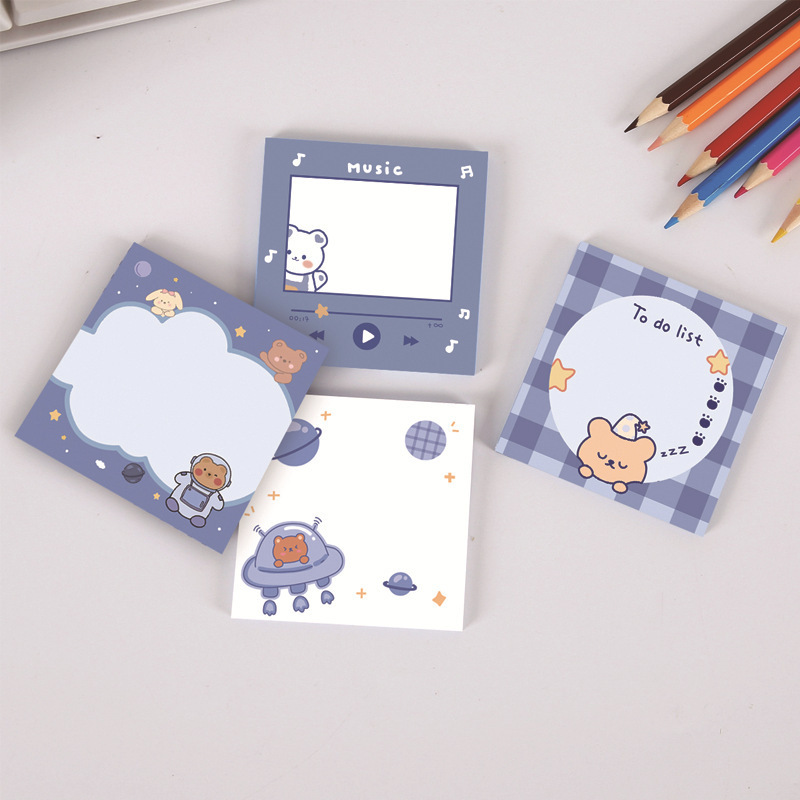 Cute Cartoon Soft Cute Bear Sticky Notes photo 1