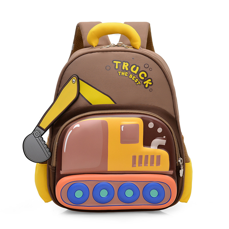 Cute Cartoon Childrens Excavator Backpack photo 3