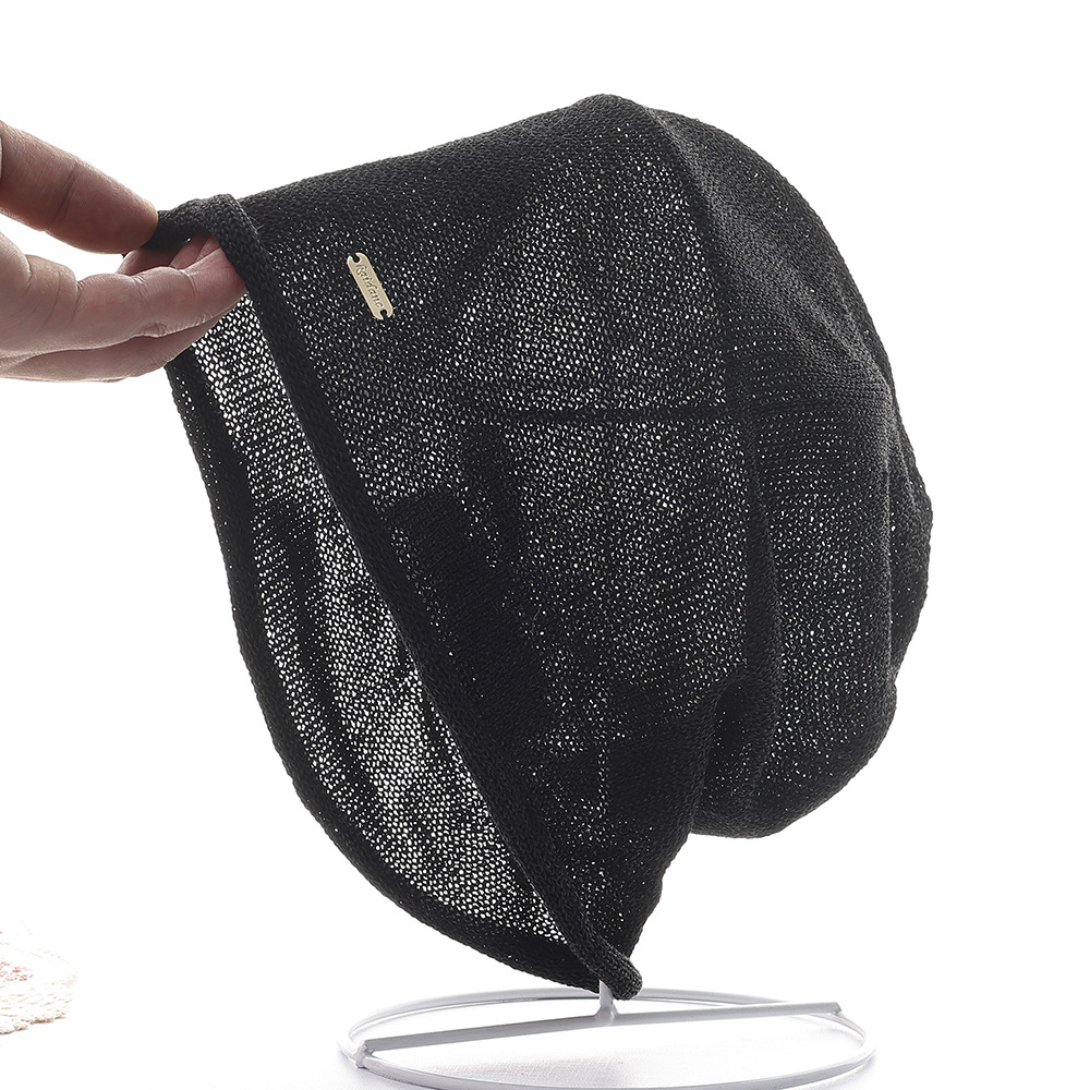 Women's Casual Paper-yarn Pullover Hat photo 6