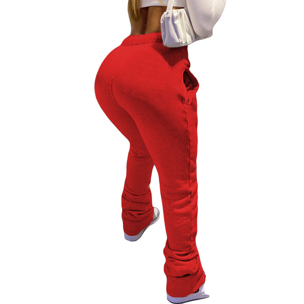 Womens Casual Sporty Drawstring Jogger Pants With Pockets photo 6