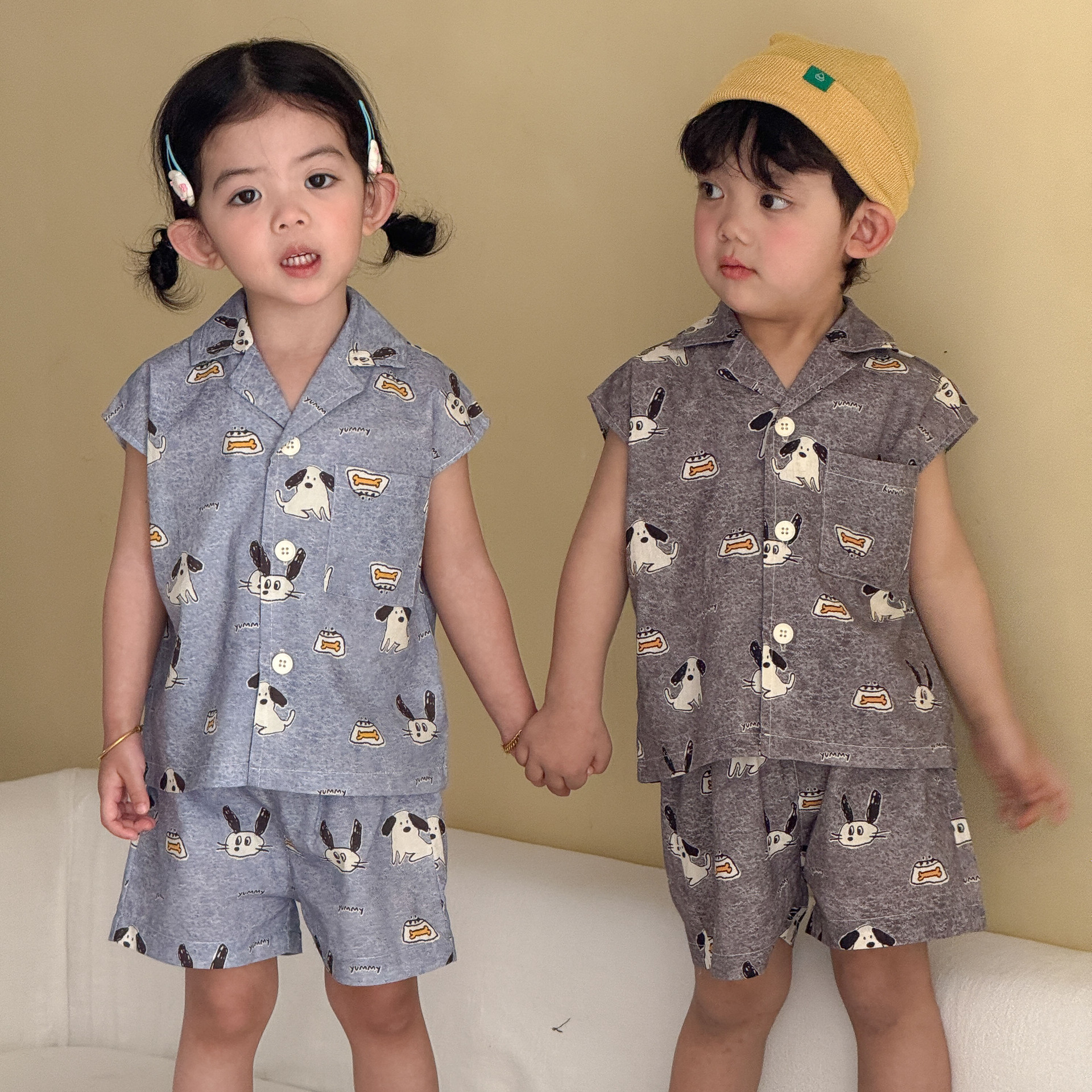 Boys Sleeveless Shirt And Shorts Set photo 3