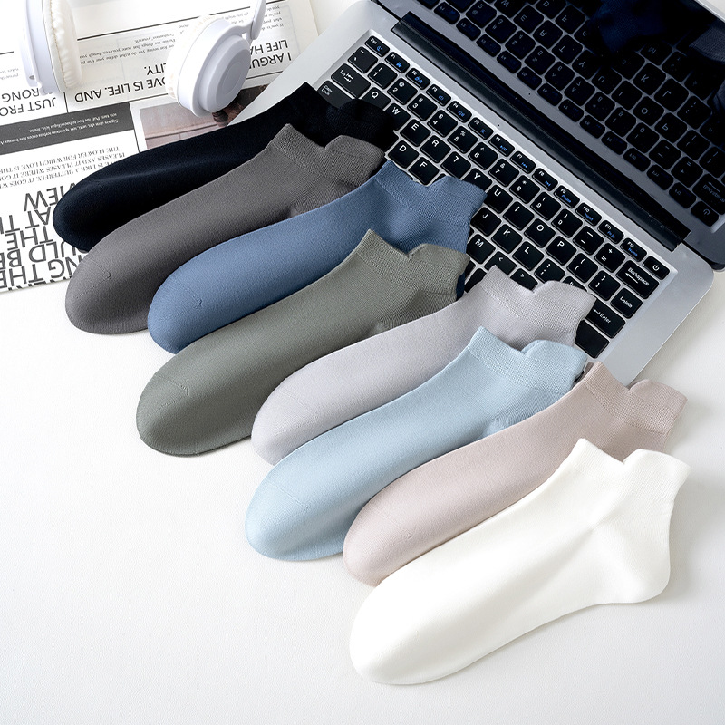 Pure Cotton Anti-Pilling Summer Short Mens Socks photo 1