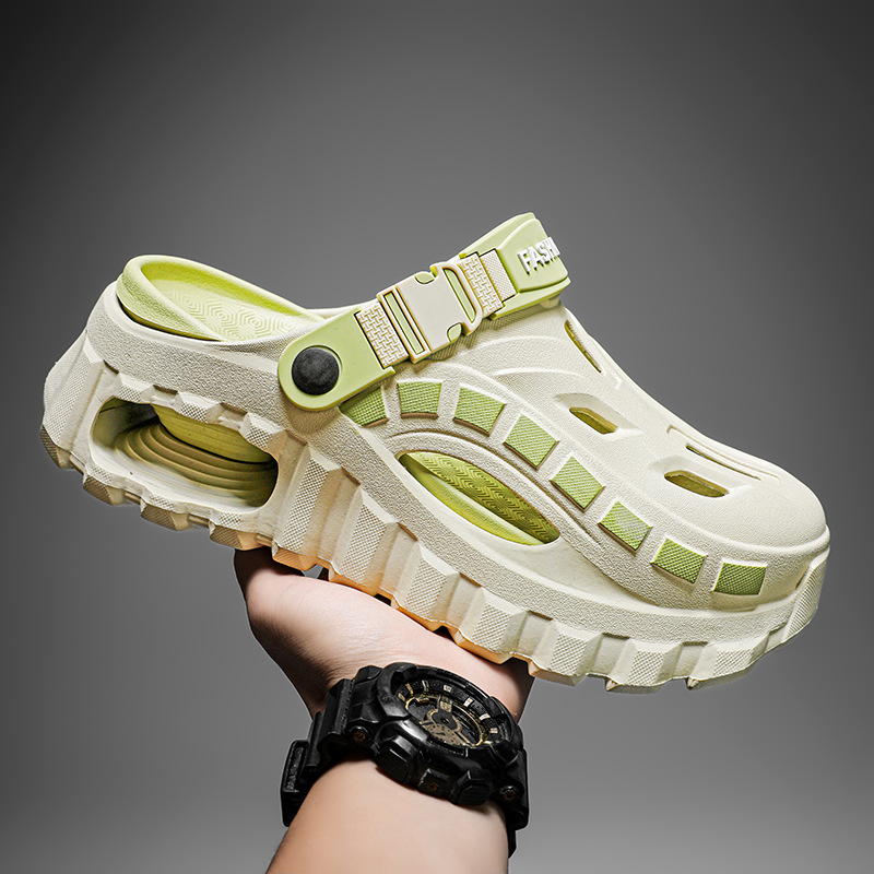 Mens Outdoor Driving And Casual Wear Cushioned Closed-toe Sports Slippers photo 6