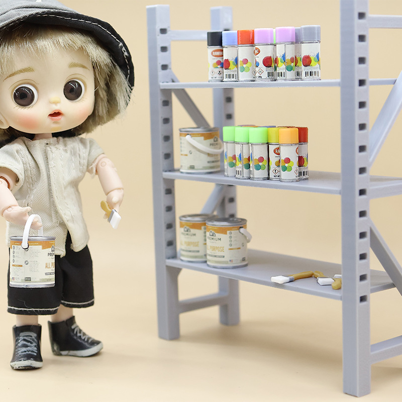 Miniature Simulation Food Toy Miniature Dollhouse Miniature Paint Bucket Model photo 4
