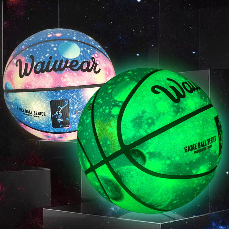 Glow-in-the-dark Fluorescent Size 5 Children's Basketball photo 1