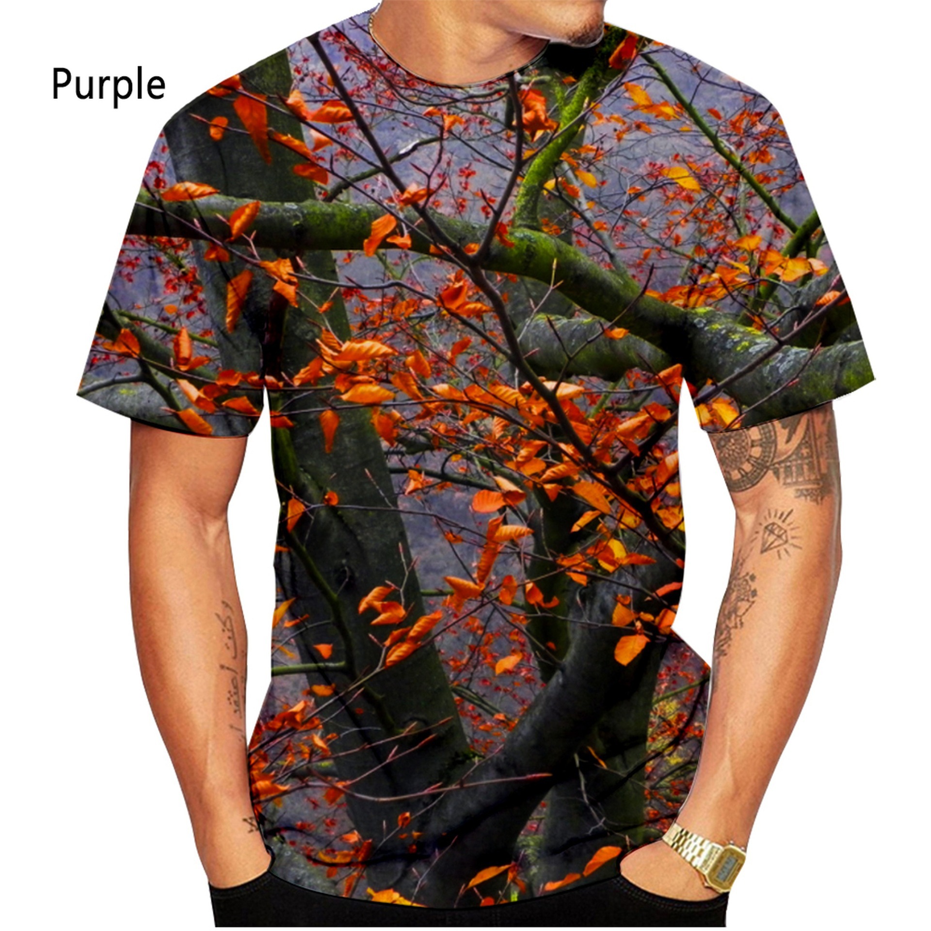 3D Digital-Print Camouflage Mens And Womens Casual Short-Sleeve T-Shirt photo 5