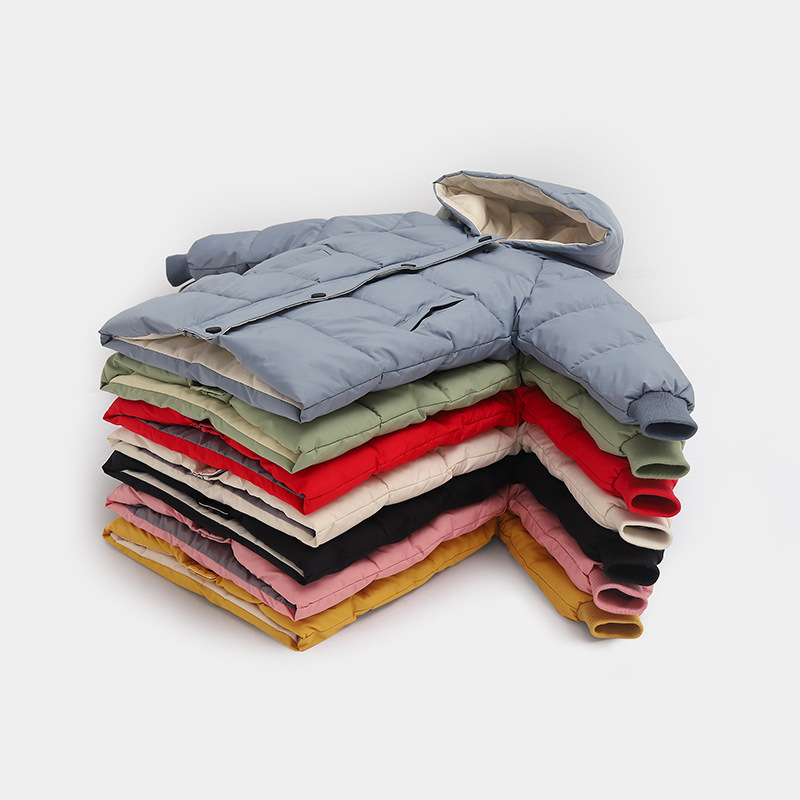 Thick Hooded Long Kids Coat Warm Pure Cotton photo 3