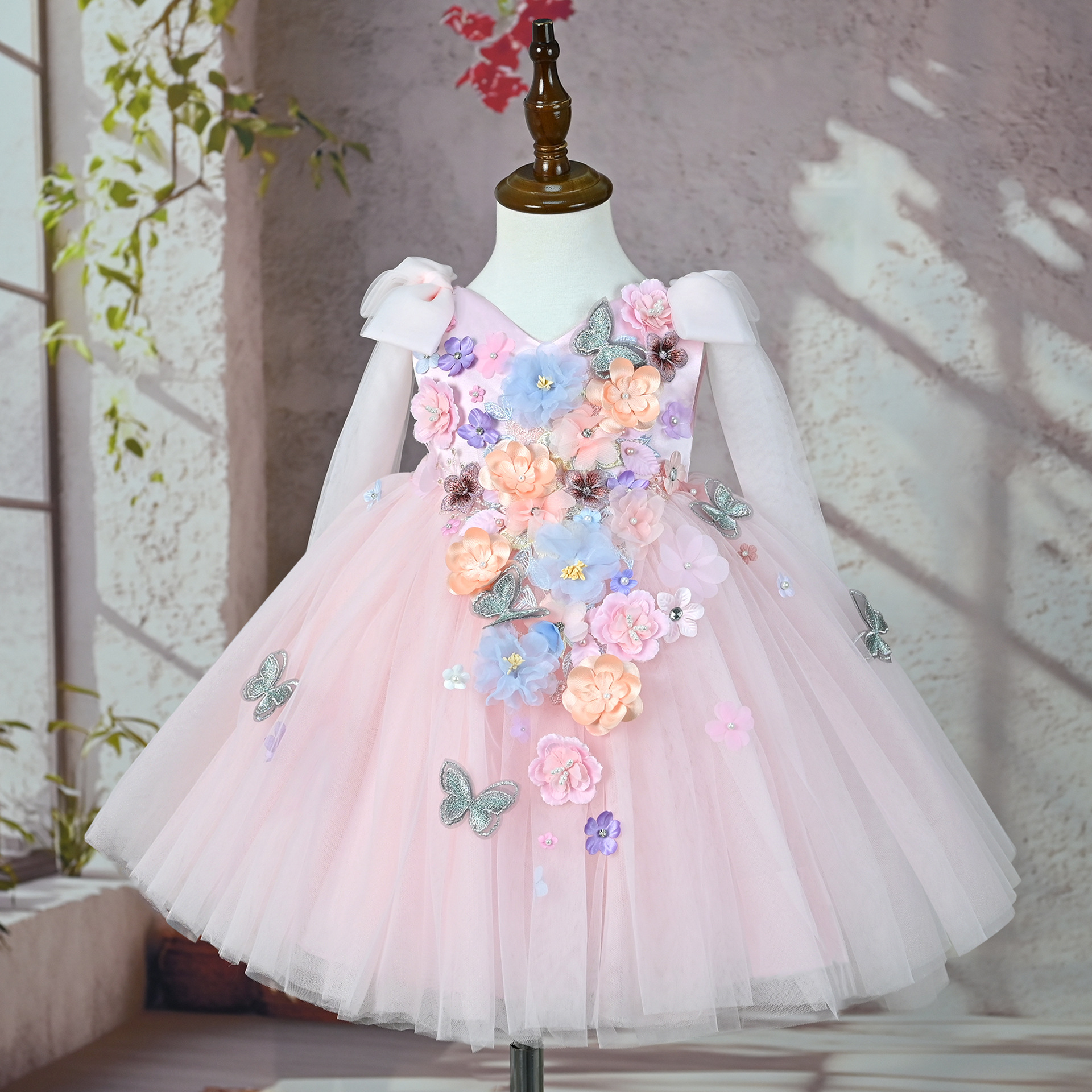 Handmade Three-Dimensional Tulle Princess Dress photo 8