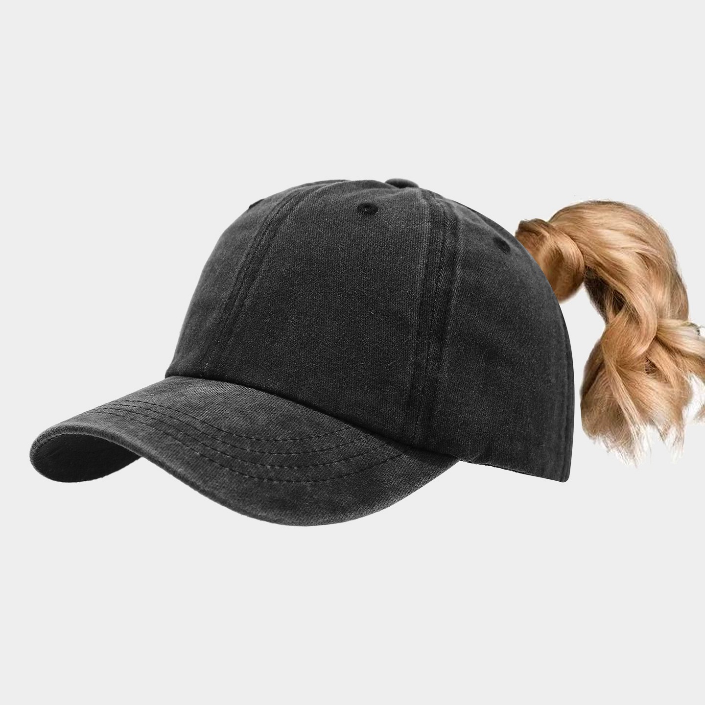 High Ponytail Outdoor Casual Sports Sun Hat photo 8
