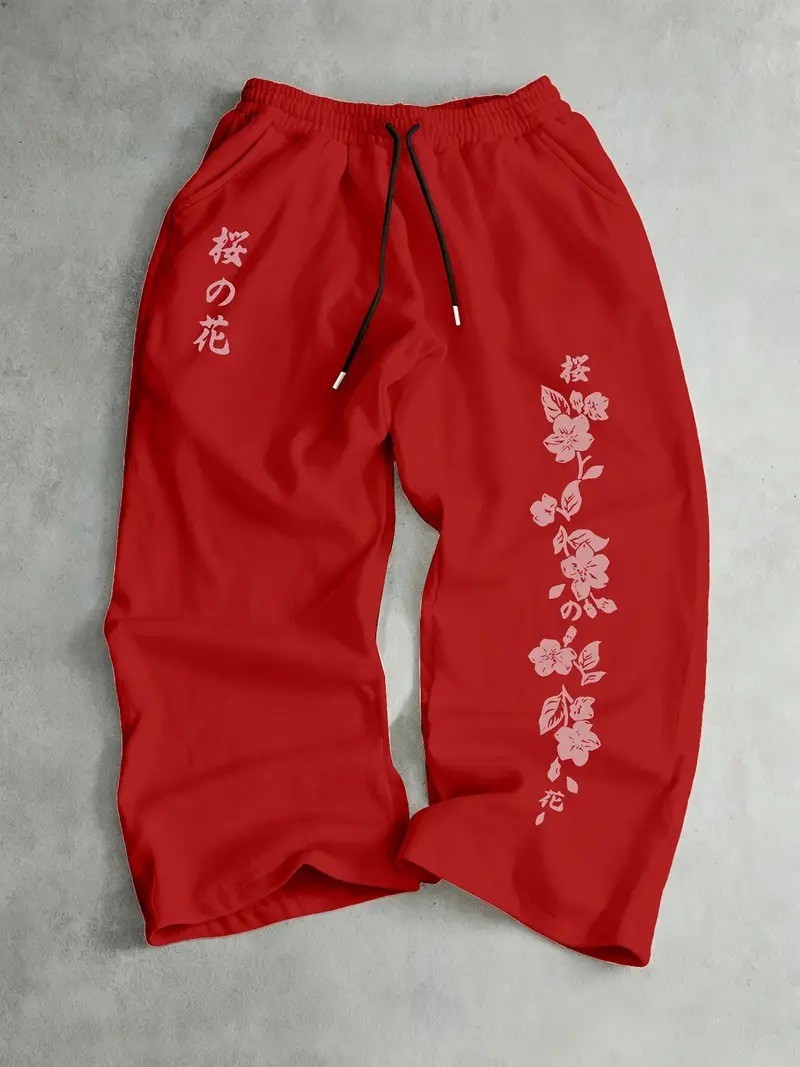 Springautumn New Printed Loose-fit Slimming Drawstring Sweatpants For Men And Women photo 5