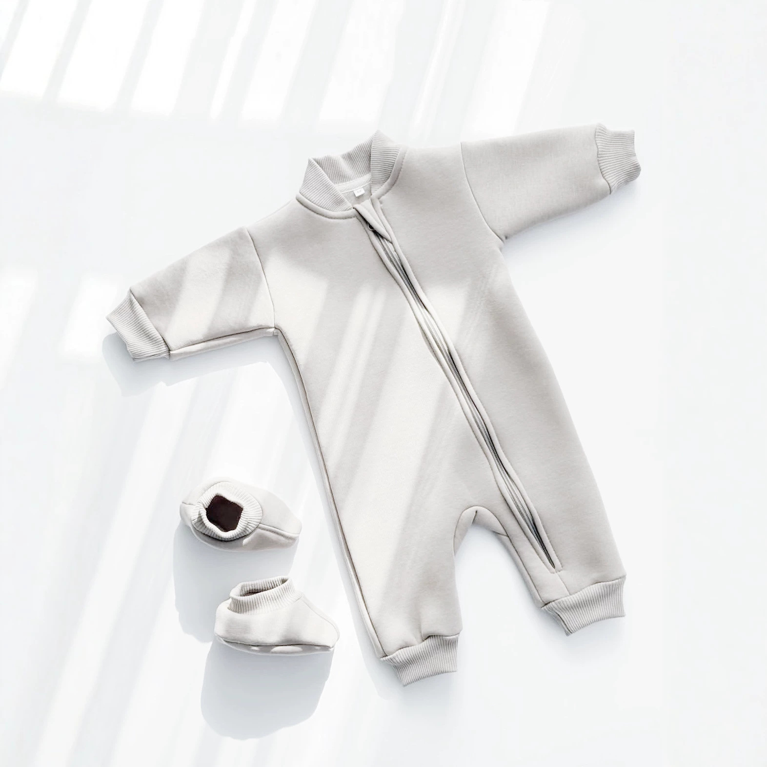 Thickened Cotton Fleece Baby Onesie photo 4