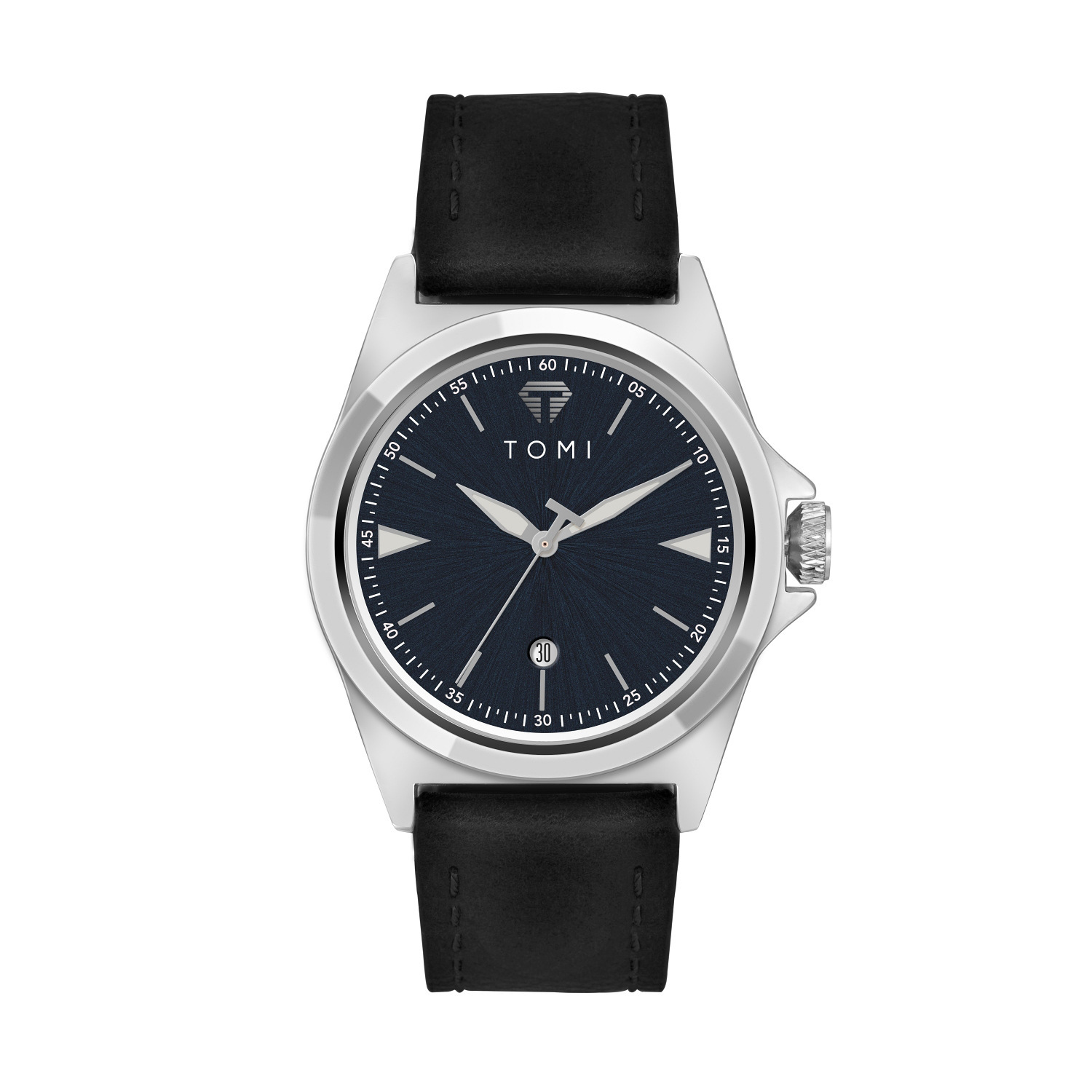 Waterproof Fashionable Leather-Strap Quartz Mens Watch For Students photo 3