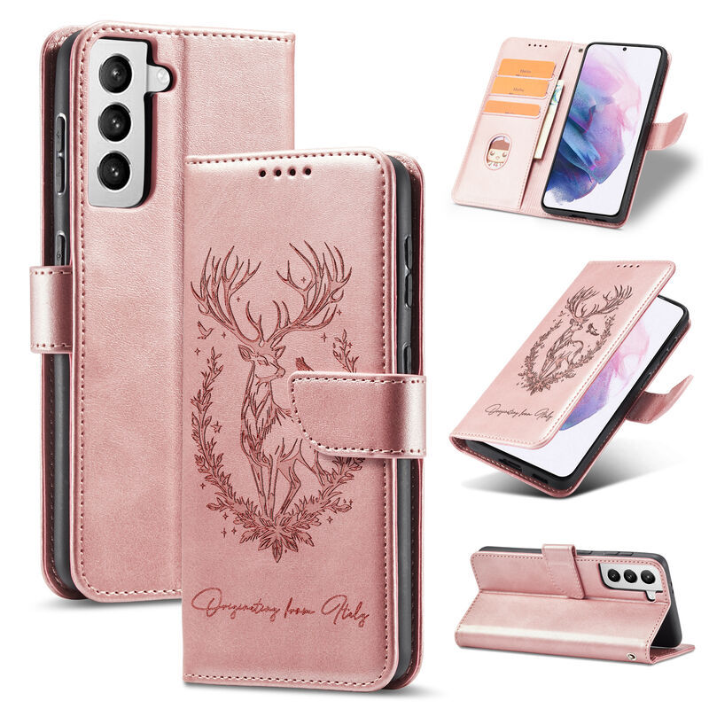 Deer-print Leather Case Phone Protector photo 4