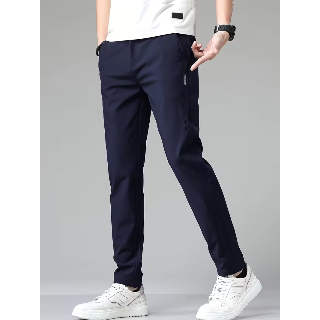 Springsummer Lightweight Casual Straight-leg Trousers photo 5