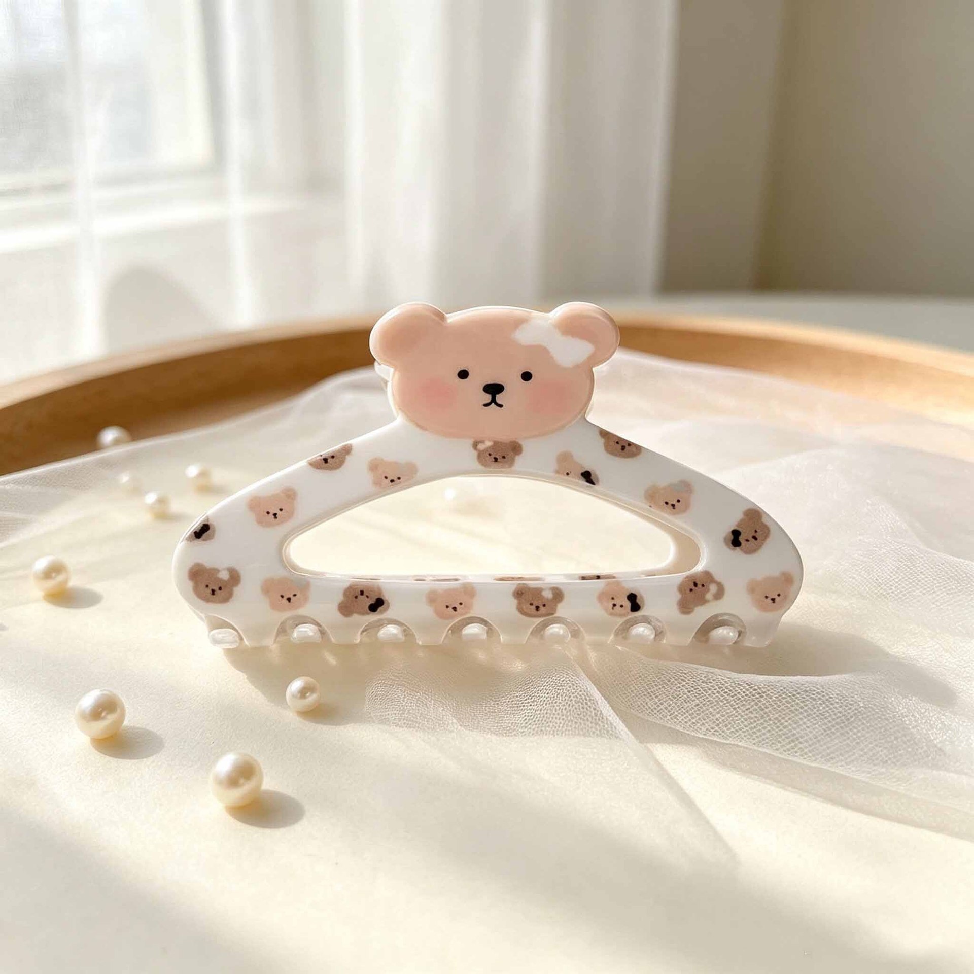 Sweet And Cute Little Bear Hair Clip For Buns photo 2