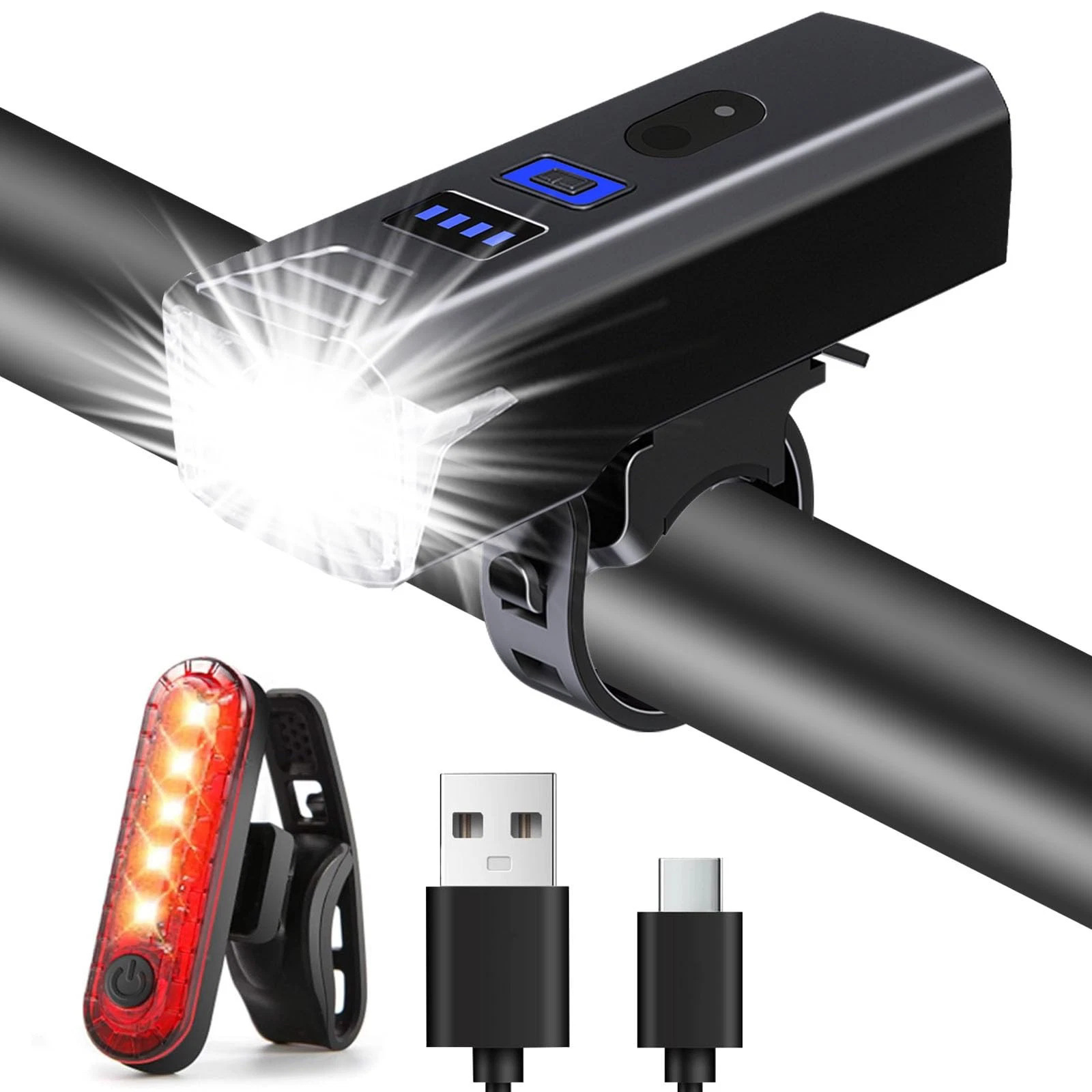Smart Light-Sensing Bicycle Light Night Riding Lamp photo 3