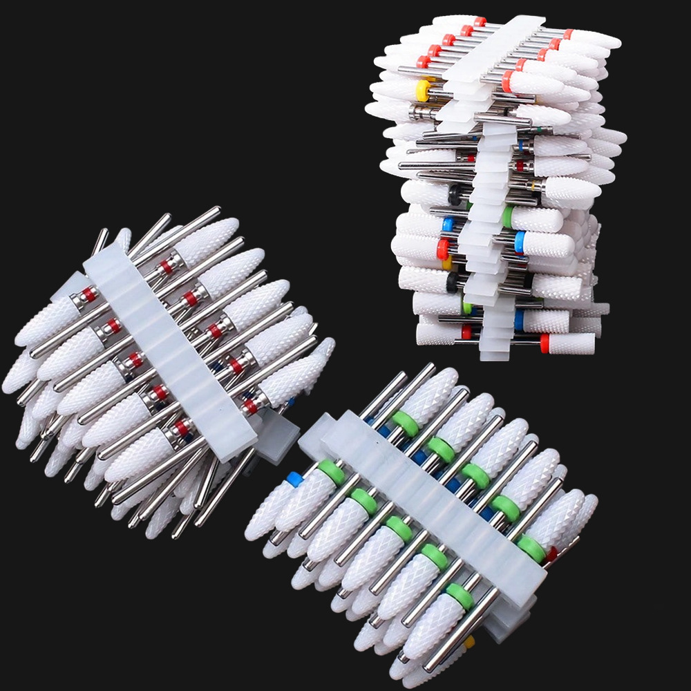 10-Piece Ceramic Nail Drill Bit Tool Set photo 1