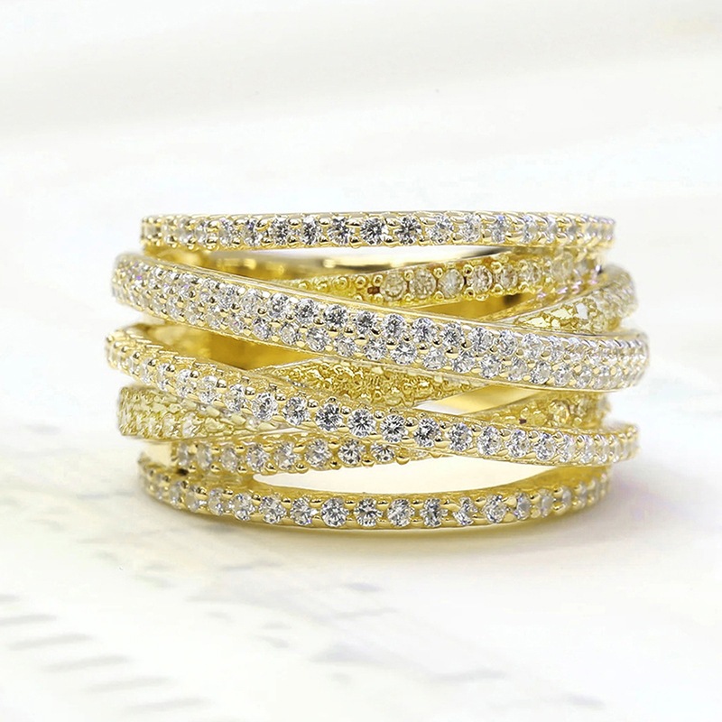 Multi-layer Cross Ring For Women photo 2