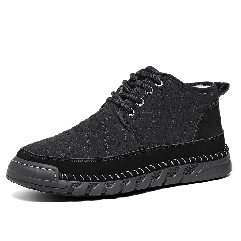 Winter Fleece-lined Warm Snow Boots Mens Shoes photo 5
