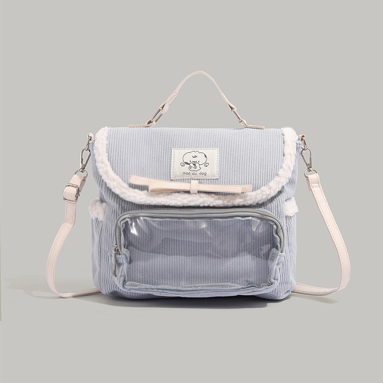 Niche Corduroy Backpack For Women photo 5