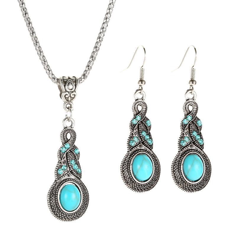 New Vintage Earrings Necklace Exquisite Fashion Necklace Bohemian Party Accessories photo 4
