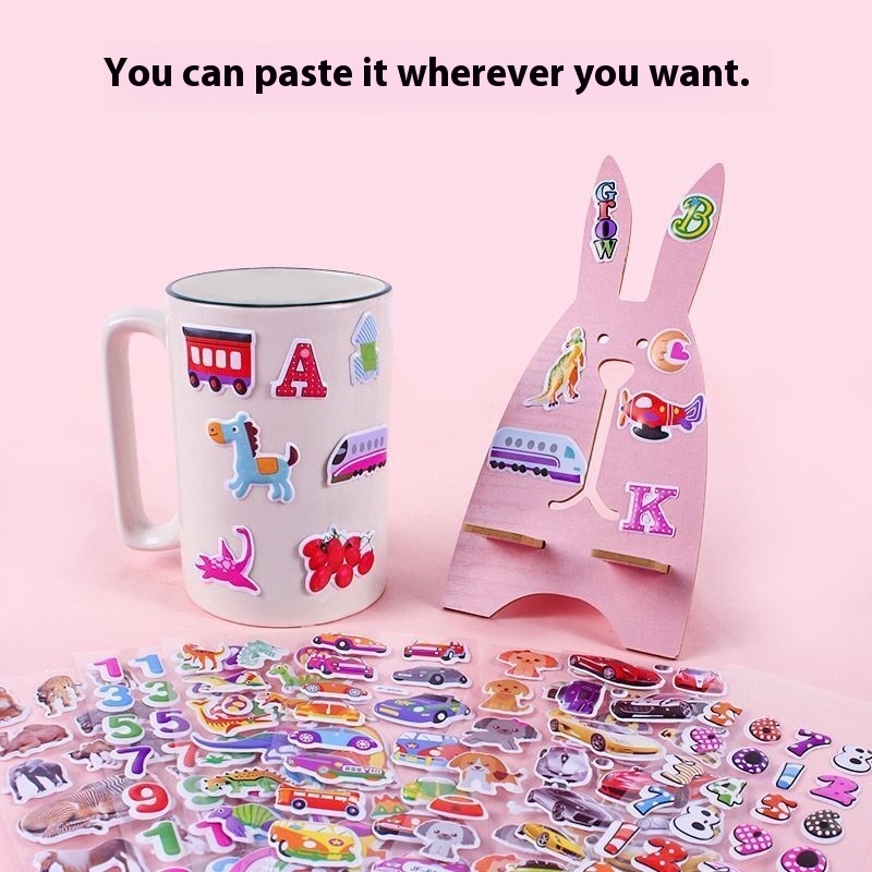 Children's 3D Cartoon Bubble Stickers Reward photo 5