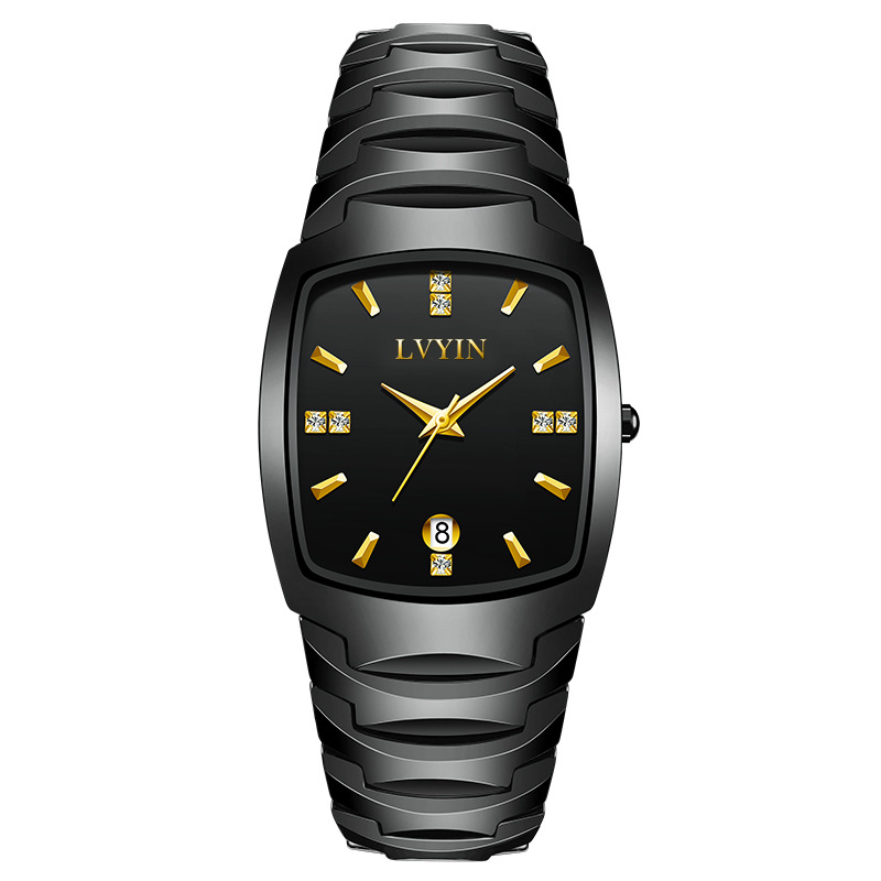 Barrel-shaped Best-selling Waterproof Ceramic Quartz Watchmens And Womens Timepieces photo 8