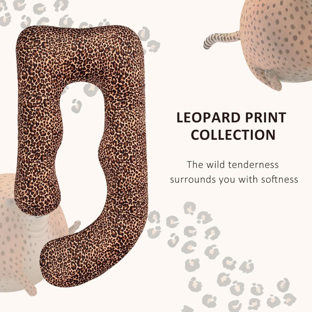Household Detachable Multi-purpose Leopard-print Pillow photo 4