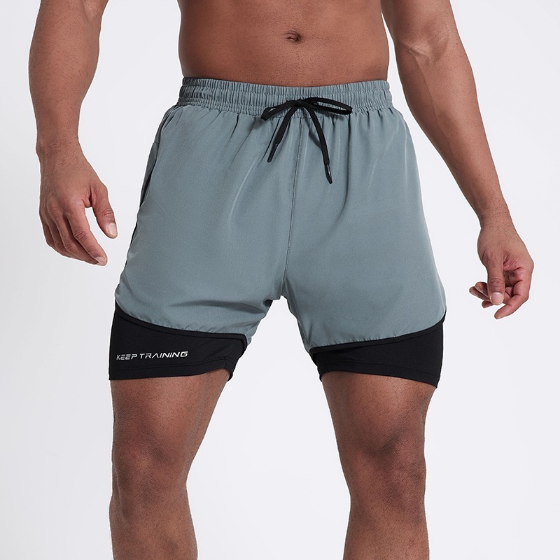 Mens Quick-drying Casual Outerwear Lined Shorts photo 5