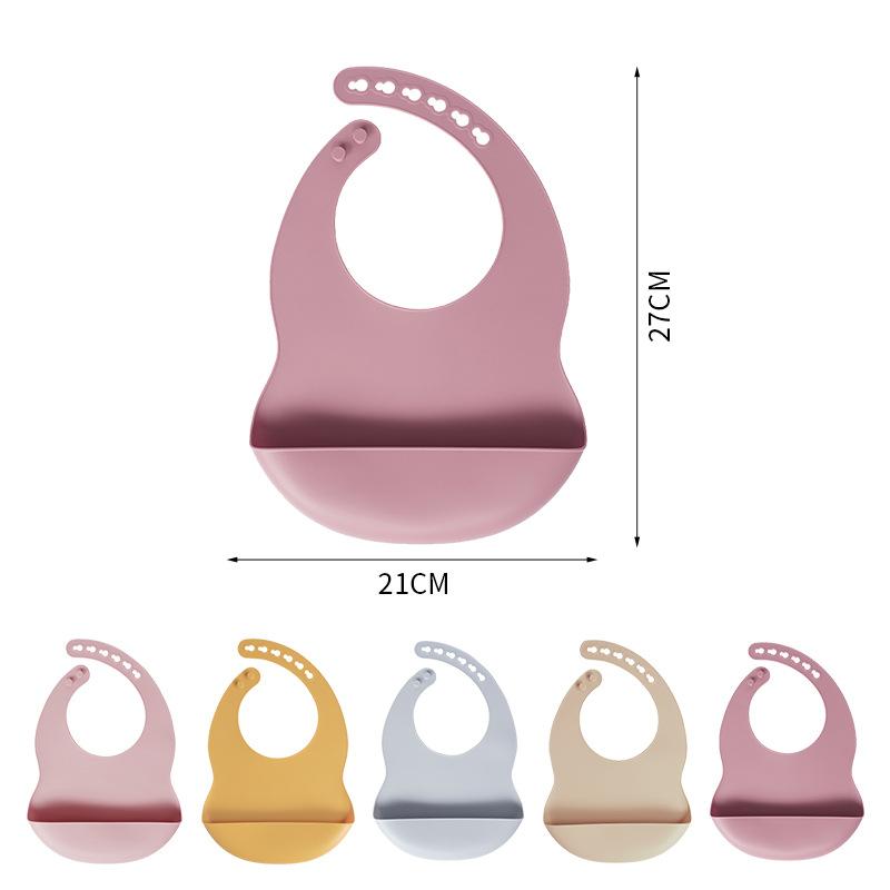 Silicone Bib Baby Feeding Bib Waterproof Food-grade photo 4