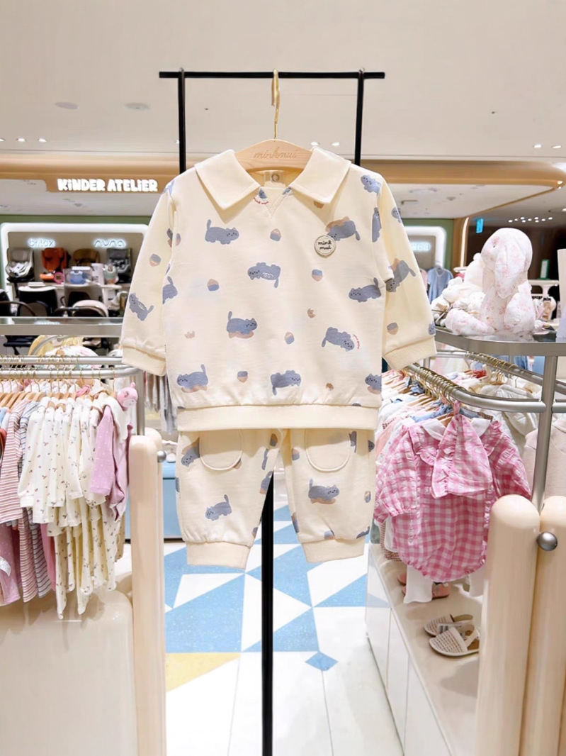 Boys' Cotton Casual Shirt And Pants Set With A Turn-down Collar photo 4