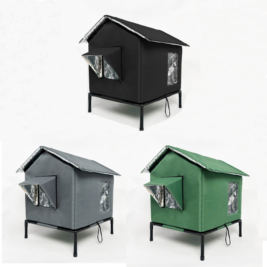 Outdoor Elevated Waterproof Foldable Cat Pet House photo 5