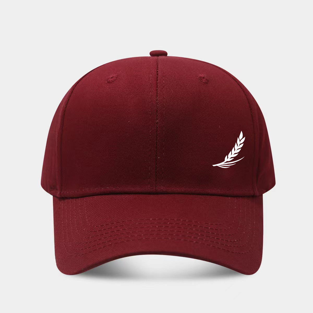 Side-hemmed Wheat-ear Print Baseball Cap For Men Outdoor Casual Style photo 2