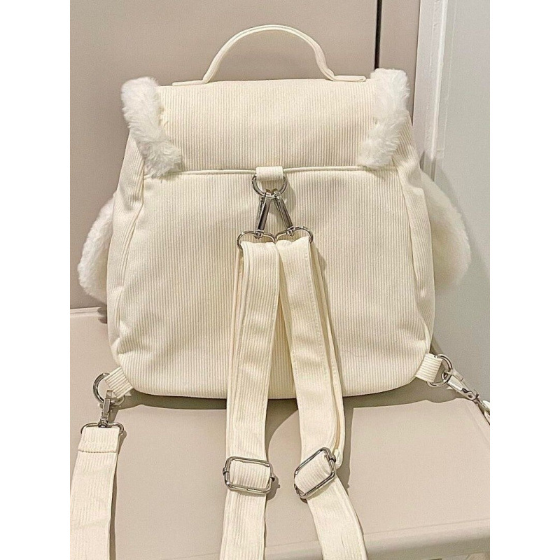 Women's Versatile Fluffy Casual Backpack photo 3