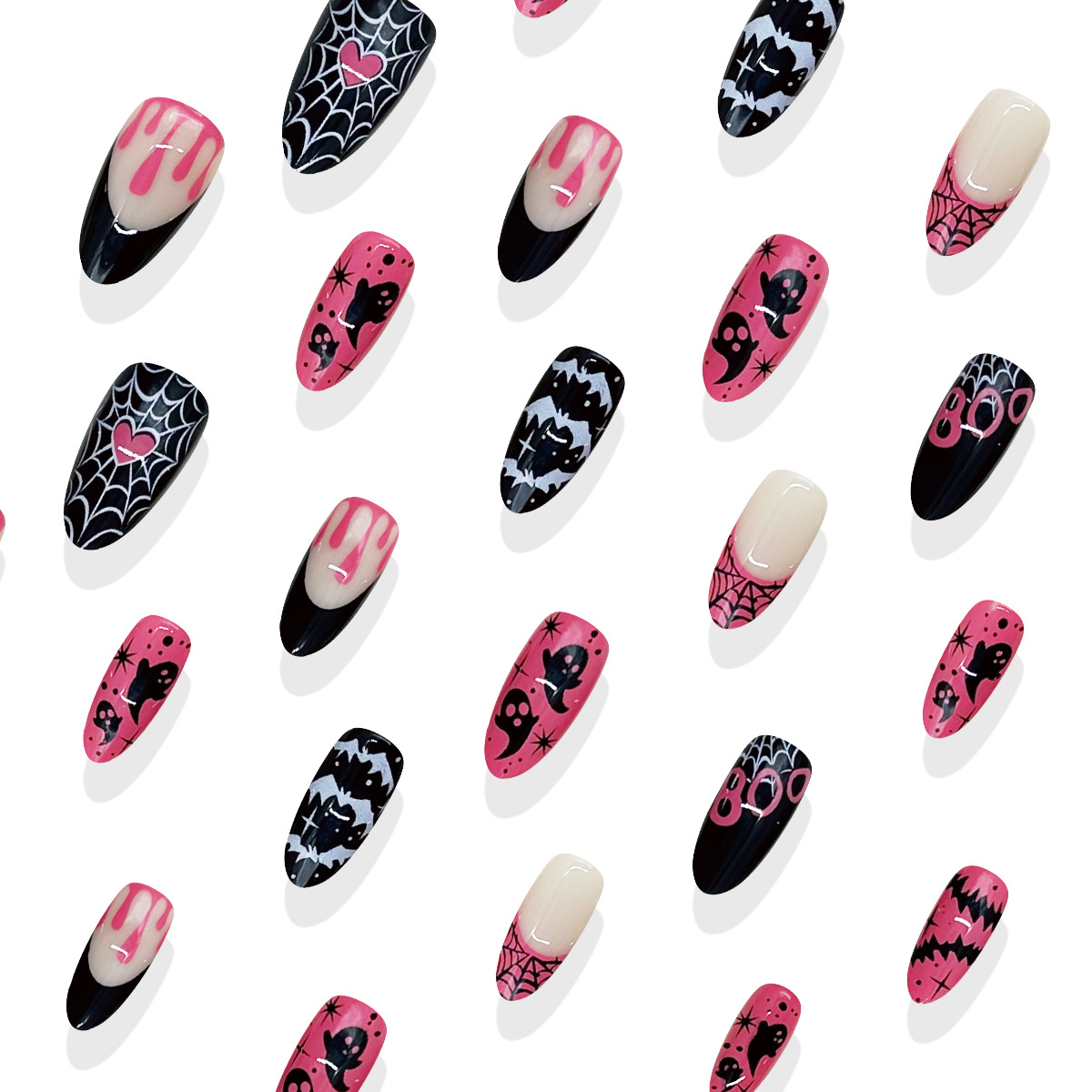 Halloween 30-piece Assorted-size Pre-made Nails photo 6