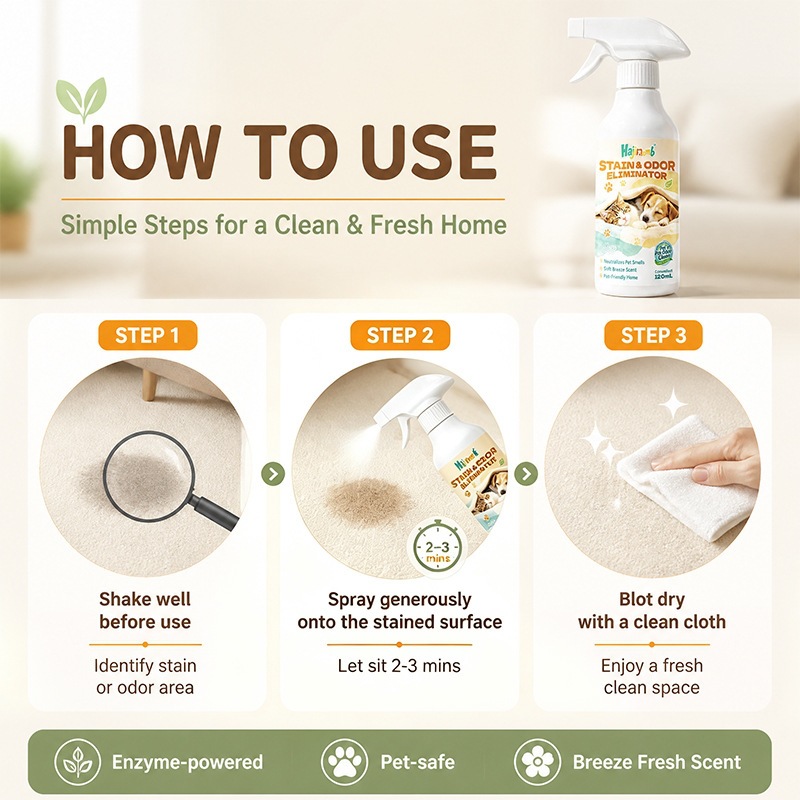 Pet Deodorizer And Stain Remover Cat Litter Box Freshener And Bathroom Air Freshener photo 5