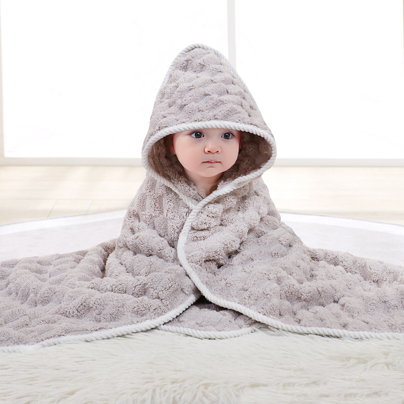 Children's Cartoon Hooded Bathrobe Blanket photo 8