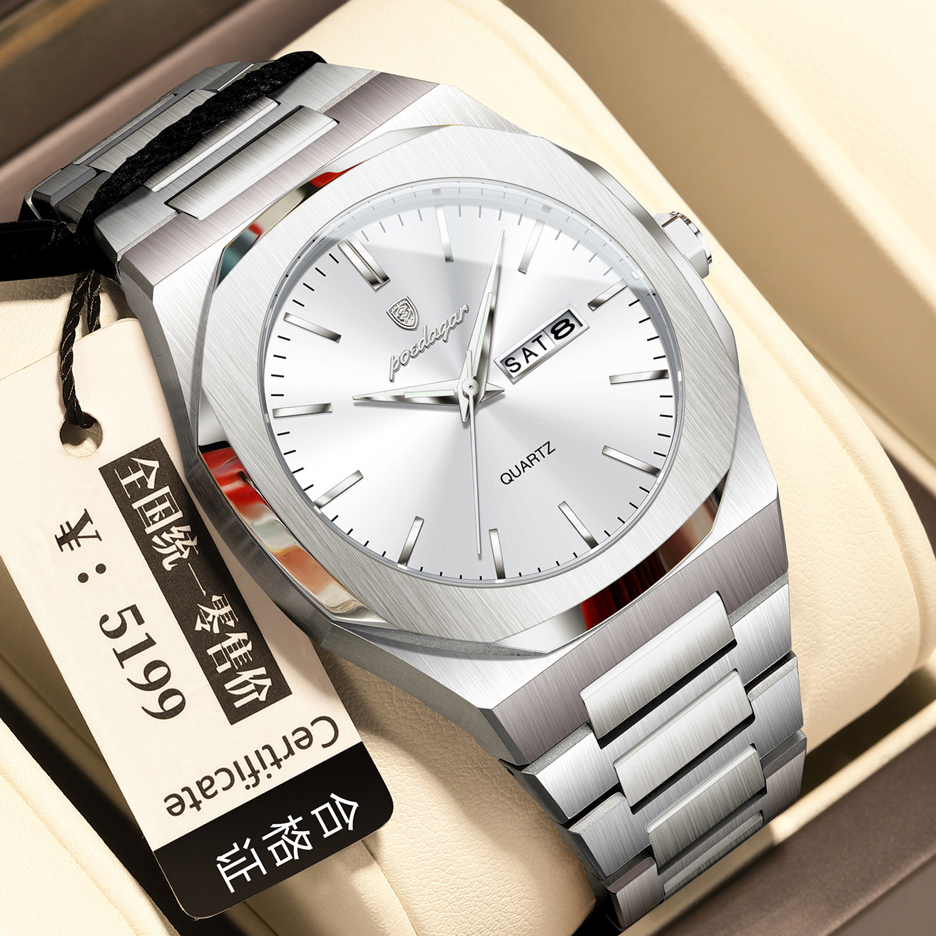 Men's Waterproof Luminous Quartz Watch photo 5
