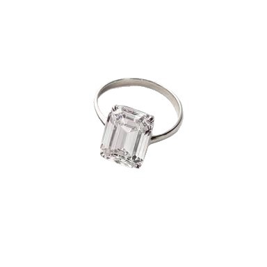 Luxury Zircon Rectangular Ring For Women Elegant Minimalist And Timeless photo 2